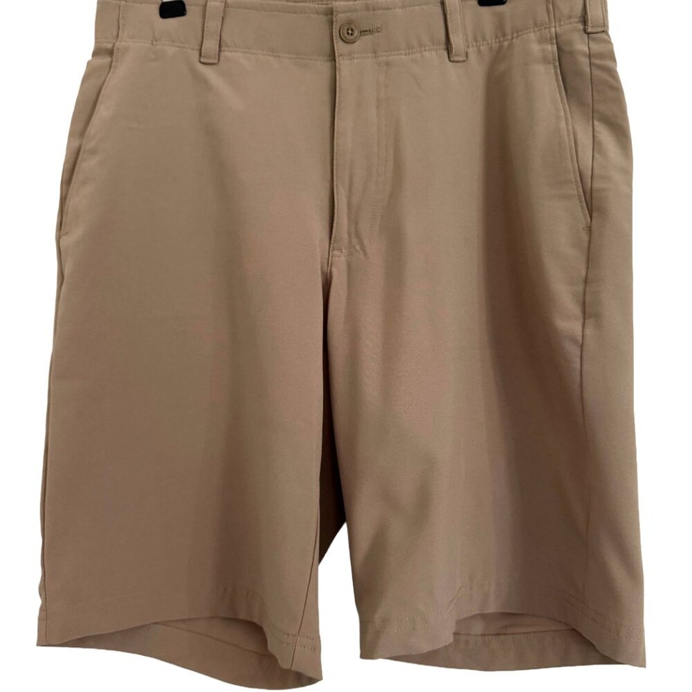 Hogan Men's Beige Flat Front Shorts